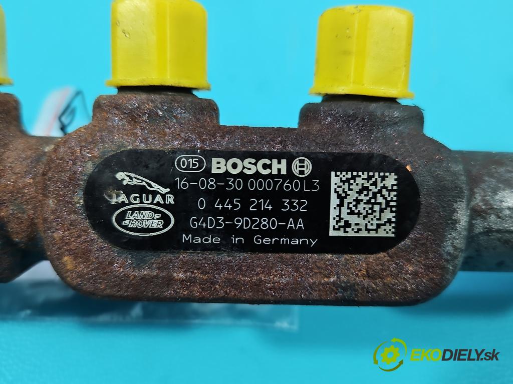 Land rover Discovery Sport 2014-2019 L550 2.0d 150 HP automatic 110 kW 1999 cm3 5- lišta vstrekovacia 0445214332 (Vstrekovacia lišta)