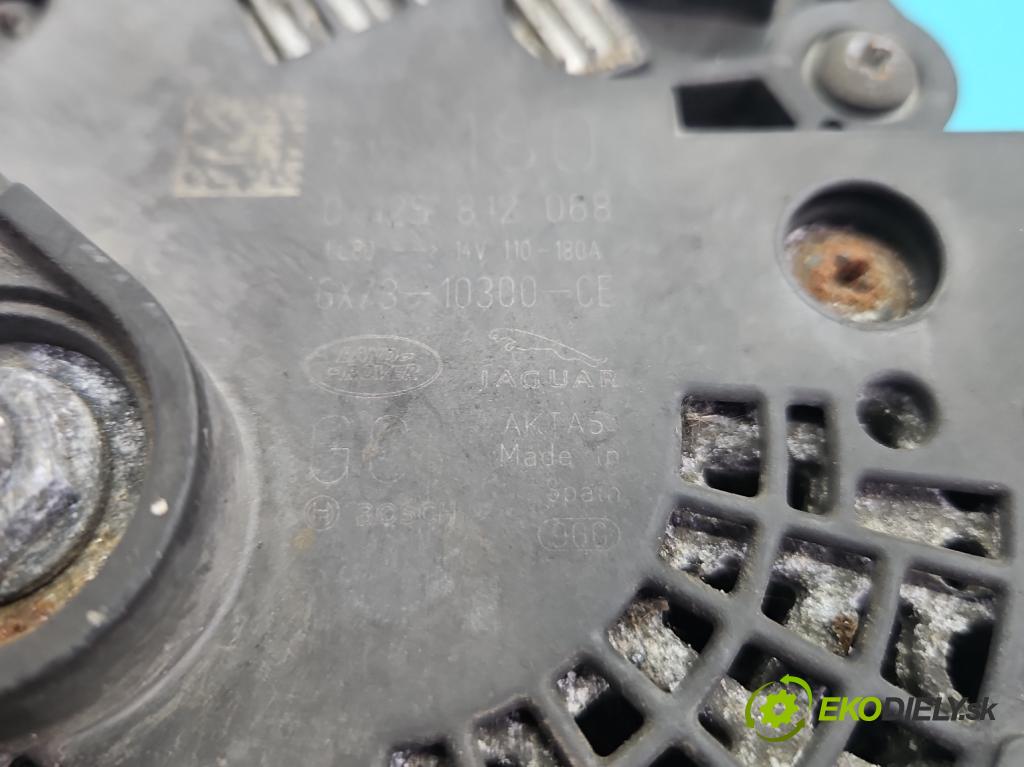 Land rover Discovery Sport 2014-2019 L550 2.0d 150 HP automatic 110 kW 1999 cm3 5- Alternator 0125812068 (Alternátor)