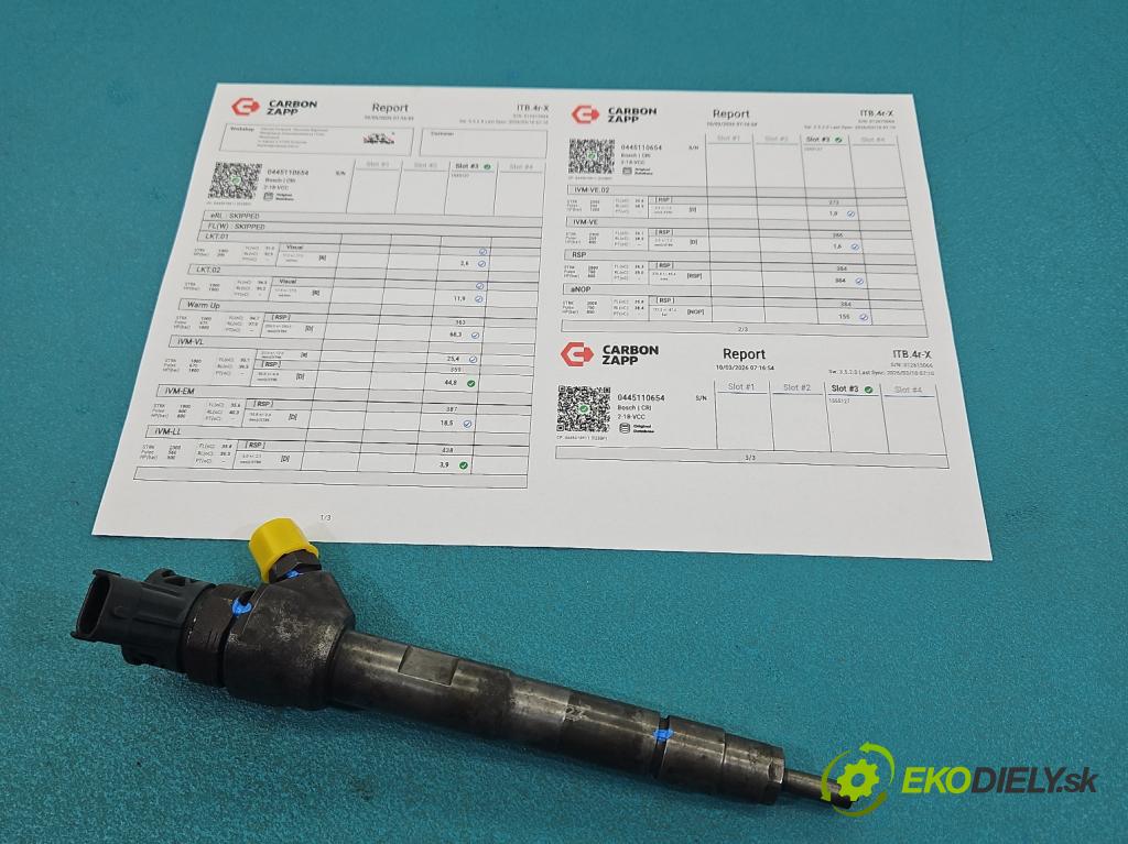 Land rover Discovery Sport 2014-2019 L550 2.0d 150 hp automatic 110 kW 1999 cm3 5- vstřikovač 0445110654 (Vstřikovač paliva)