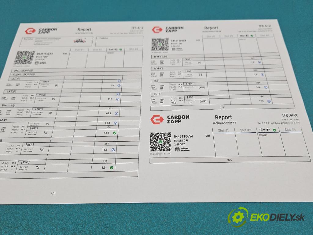 Land rover Discovery Sport 2014-2019 L550 2.0d 150 hp automatic 110 kW 1999 cm3 5- vstřikovač 0445110654 (Vstřikovač paliva)