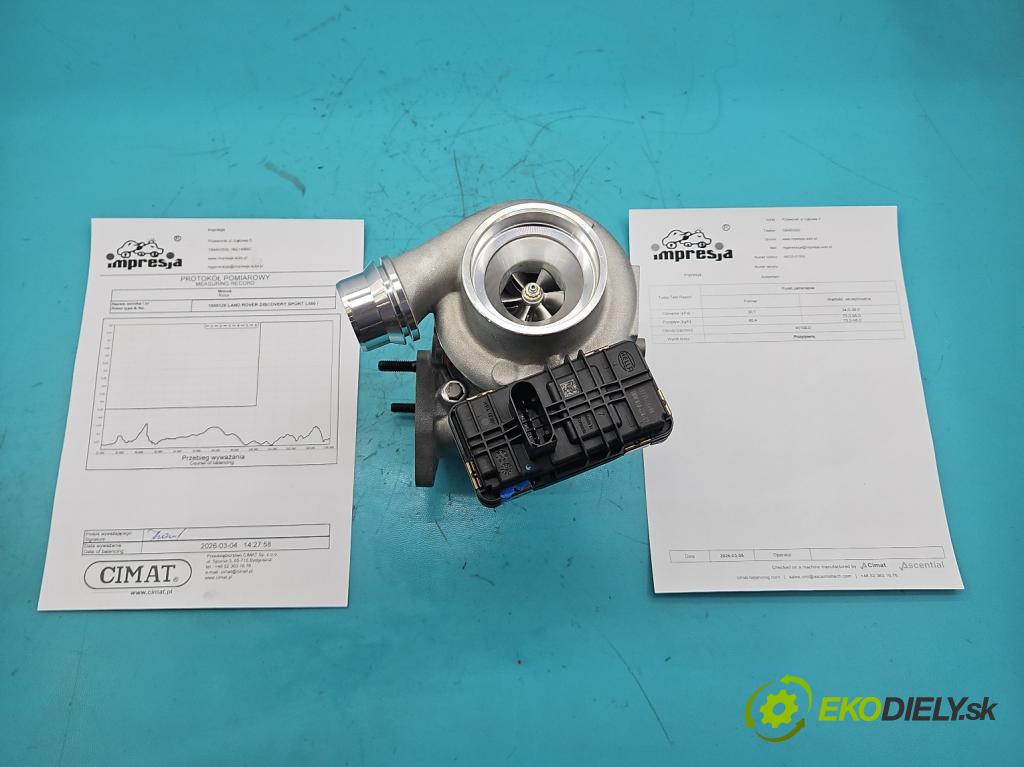Land rover Discovery Sport 2014-2019 L550 2.0d 150 HP automatic 110 kW 1999 cm3 5- turbodúchadlo, turbo repasovaná 49335-01950