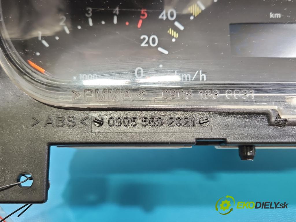 Mercedes A W168 1997-2004 1.7 cdi 95 HP manual 70 kW 1689 cm3 5- prístrojovka/ budíky  (Prístrojová doska)