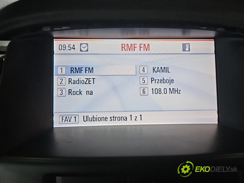 Opel Astra IV 2009-2015 1.7 cdti 125 HP manual 92 kW 1686 cm3 5- Zobrazit: 22764032 (Prístrojová doska)