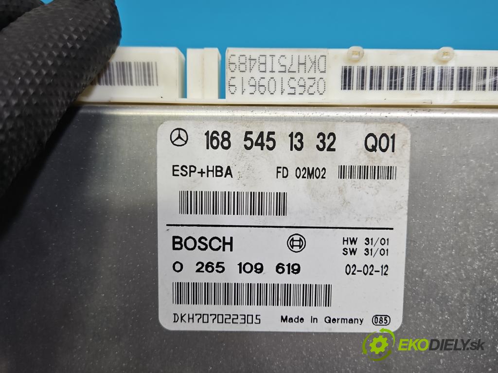 Mercedes A W168 1997-2004 1.7 cdi 95 hp manual 70 kW 1689 cm3 5- řídící jednotka motoru A6681530279