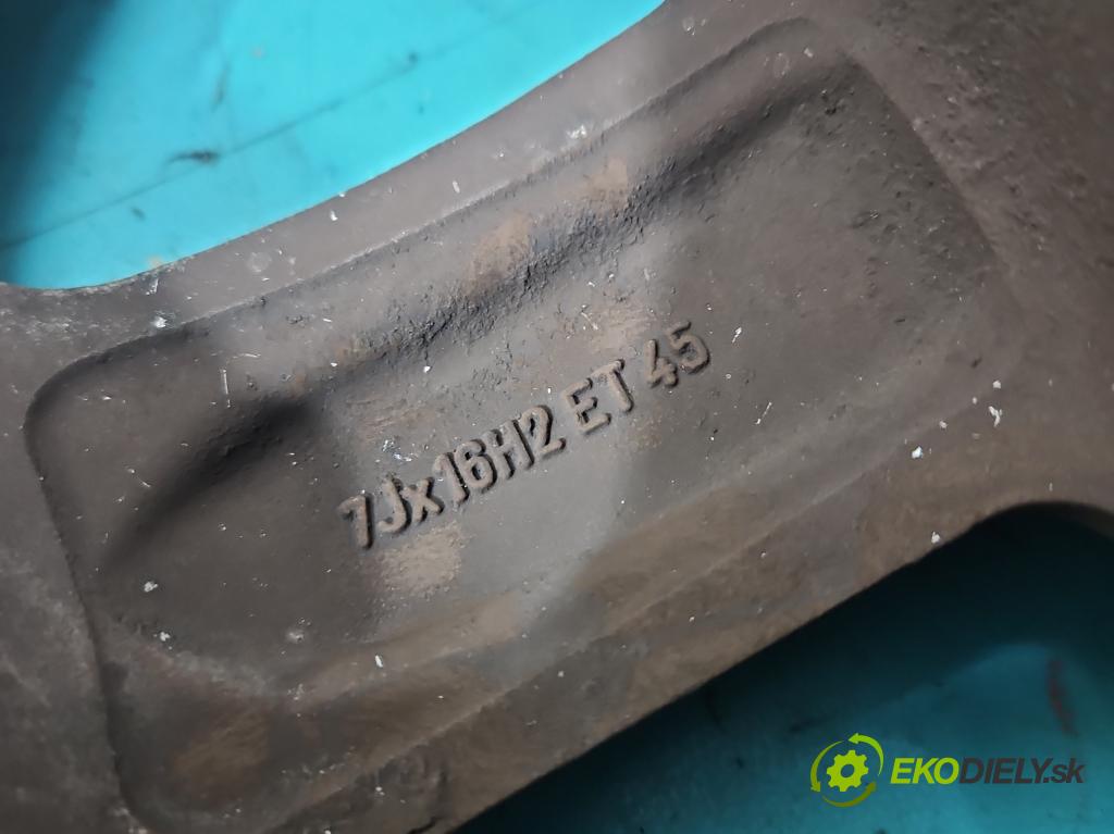 Skoda Octavia II 2004-2013 1.9 tdi 105 HP manual 77 kW 1896 cm3 5- Disk hliník 16" komplet 8D0601025J