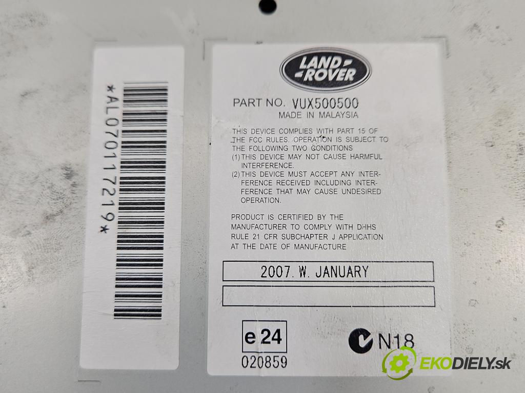 Land rover Range Rover sport I L320 3.6 TD V8 272 HP automatic 200 kW 3628 cm3 5- Radio originál VUX500500