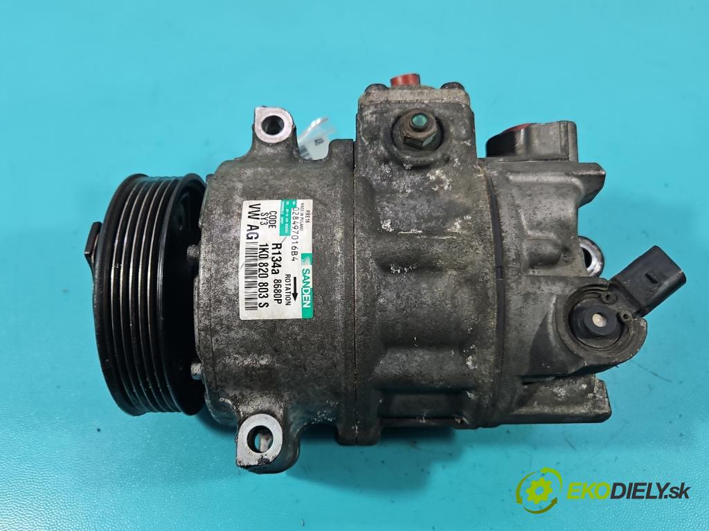 Vw Touran I 2003-2015 2.0 tdi 160 hp manual 118 kW 1968 cm3 5- Kompresor: klíma 1K0820803S (Kompresor klimatizace)