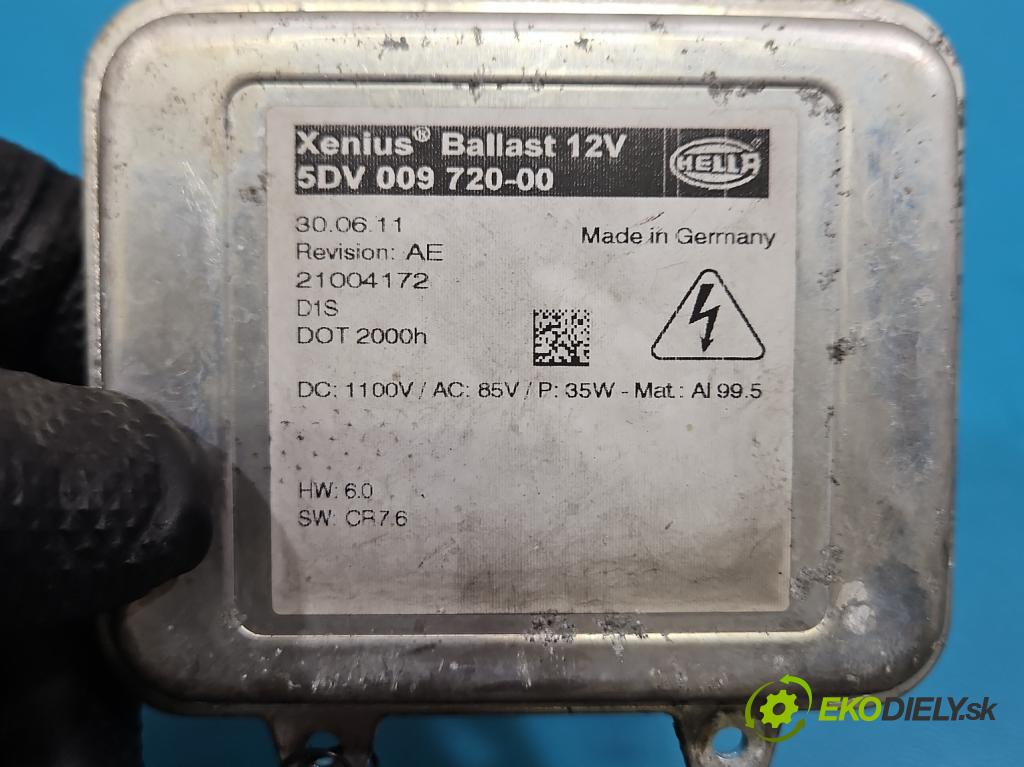 Opel Astra IV 2009-2015 1.7 cdti 125 HP manual 92 kW 1686 cm3 5- střídač: xenon 5DV009720-00 (Riadiaca jednotka xenónu)