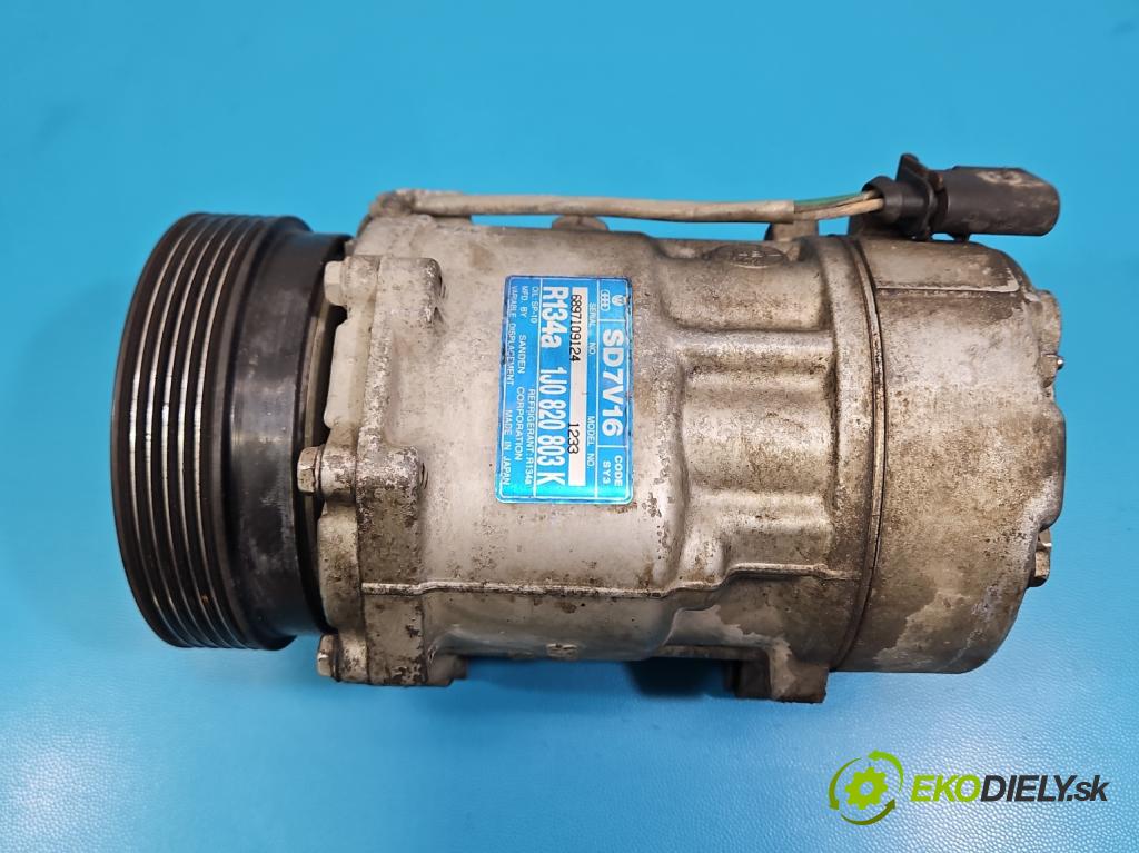 Seat Leon I 1999-2005 1.9 tdi 110 hp manual 81 kW 1896 cm3 5- Kompresor: klíma 1J0820803K (Kompresor klimatizace)