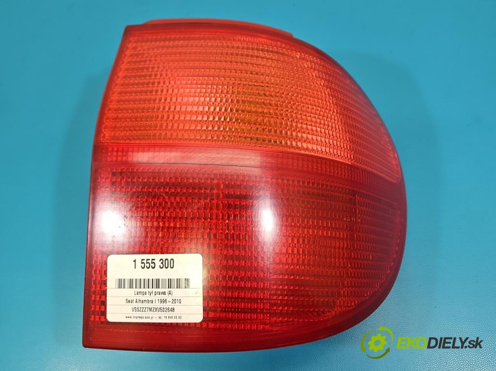 Seat Alhambra I 1996-2010 1.9 tdi 90 HP manual 66 kW 1896 cm3 5- svetlo / reflektor zadné pravé  (Kľučka dverí ostatné)
