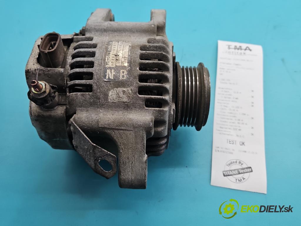 Toyota Yaris I 1999-2005 1.4 D4D 75 HP manual 55 kW 1364 cm3 5- Alternator 27060-33010 (Alternátor)