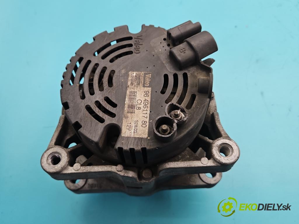 Peugeot 307 1.6 16V 109 HP manual 80 kW 1587 cm3 5- Alternator 9649611780 (Alternátor)