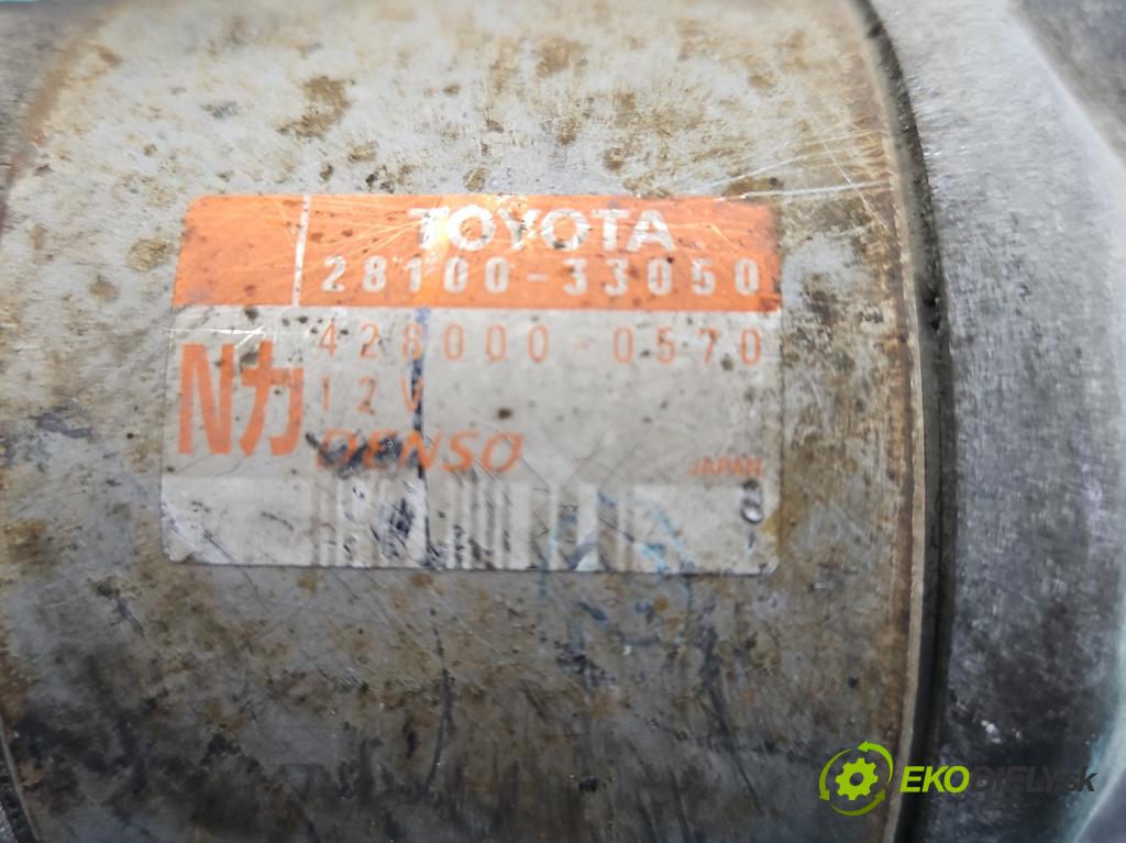 Toyota Yaris I 1999-2005 1.4 D4D 75 HP manual 55 kW 1364 cm3 5- štartér 28100-33050 (Štartér)