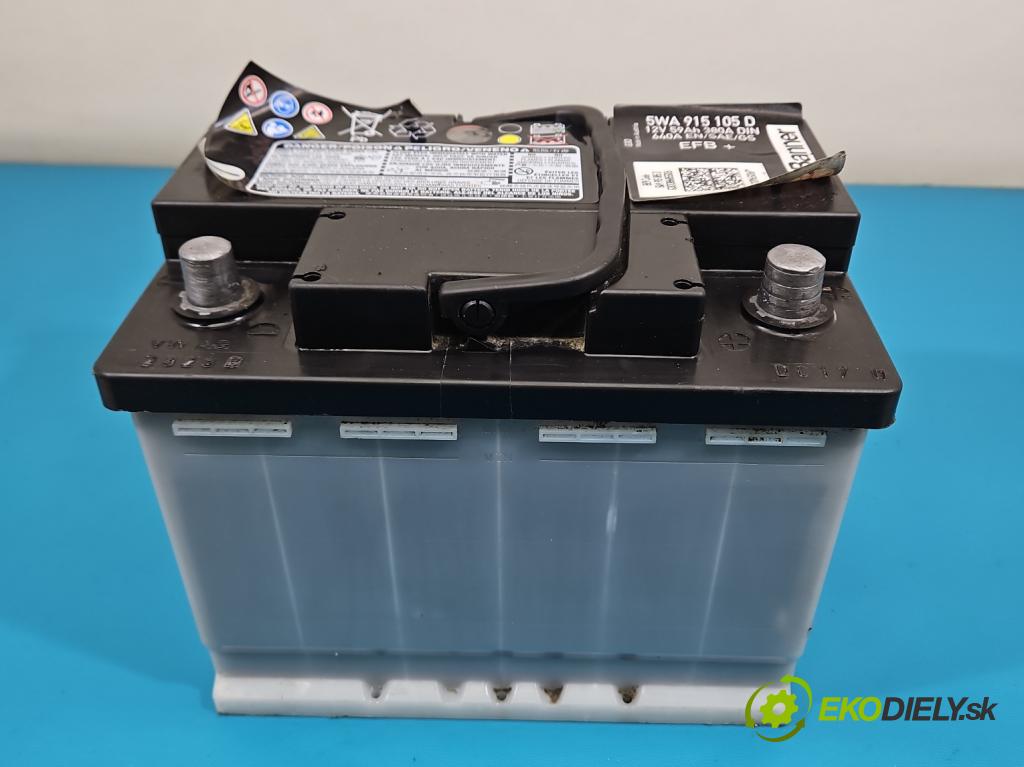 Toyota Yaris I 1999-2005 1.4 D4D 75 HP manual 55 kW 1364 cm3 5- Akumulator automobilovy 5WA 915105D