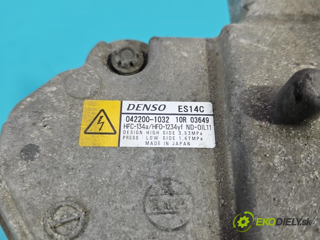 Toyota Auris II 2012-2018 1.8 hybrid 99 hp automatic 73 kW 1798 cm3 5- Kompresor: klíma 042200-1032 (Kompresor klimatizace)