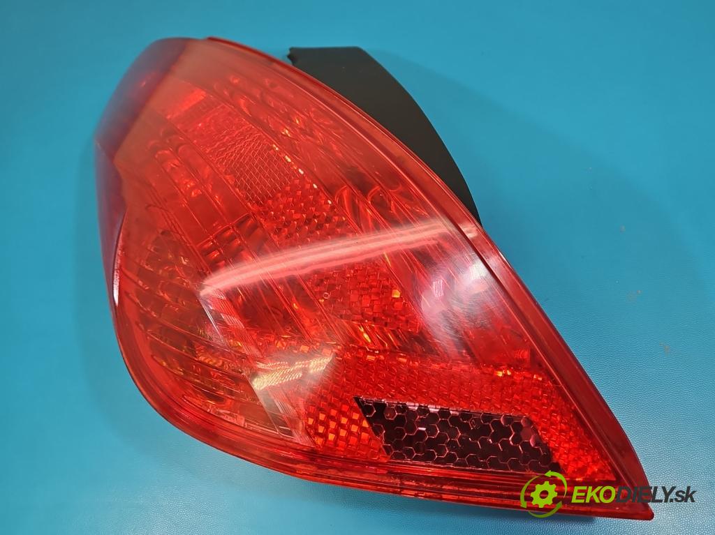 Peugeot 308 I 2007-2013 1.6 hdi 92 HP manual 68 kW 1560 cm3 5- svetlo / reflektor zadné ľavé  (Kľučka dverí ostatné)