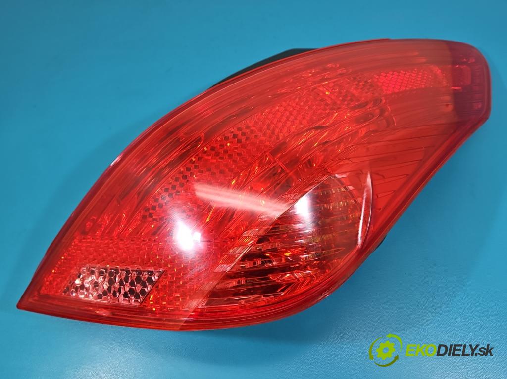 Peugeot 308 I 2007-2013 1.6 hdi 92 hp manual 68 kW 1560 cm3 5- světlo zadní pravé 9680425680 (Klika dveří ostatní)