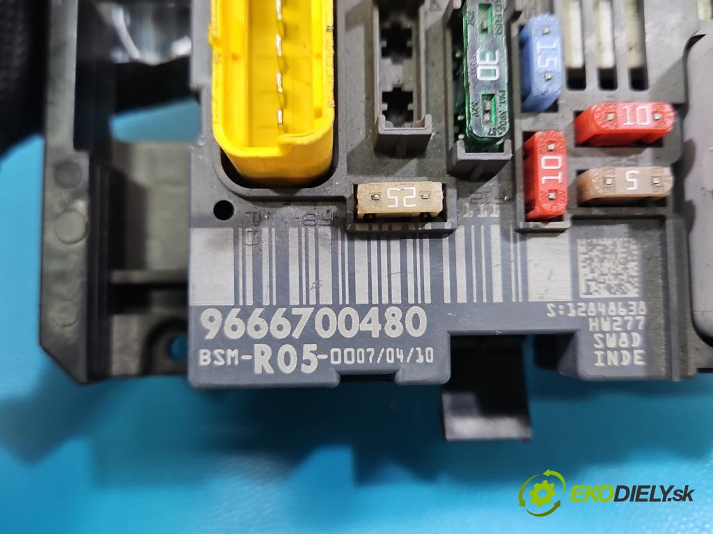 Peugeot 308 I 2007-2013 1.6 hdi 92 HP manual 68 kW 1560 cm3 5- riadiaca jednotka ostatné 9666700480