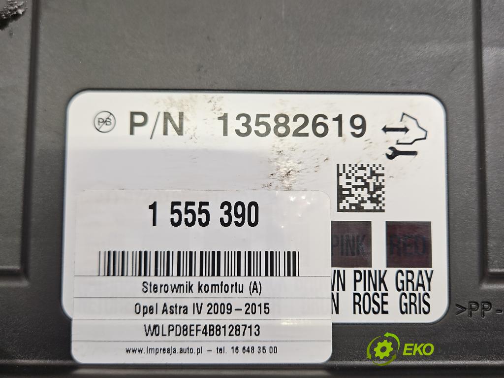 Opel Astra IV 2009-2015 1.7 cdti 125 HP manual 92 kW 1686 cm3 5- riadiaca jednotka komfortu 13582619