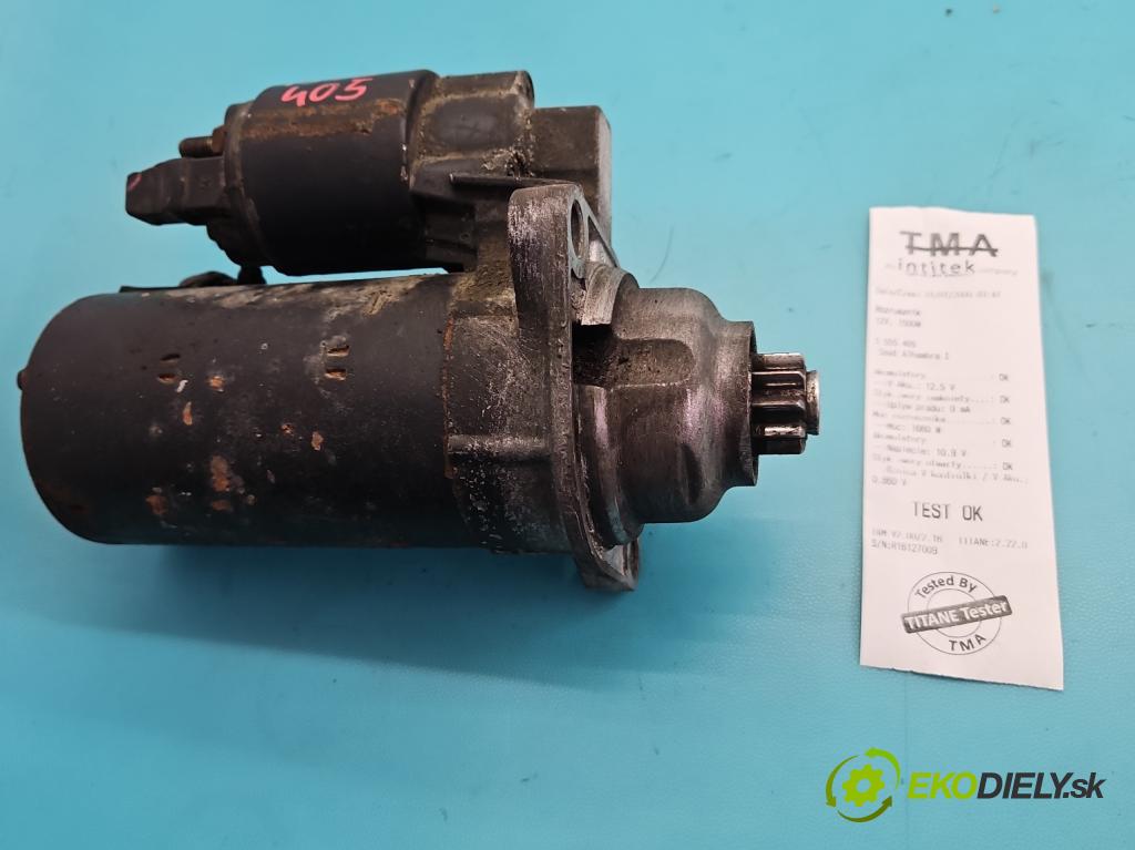 Seat Alhambra I 1996-2010 1.9 tdi 90 HP manual 66 kW 1896 cm3 5- štartér 0001125012 (Štartér)