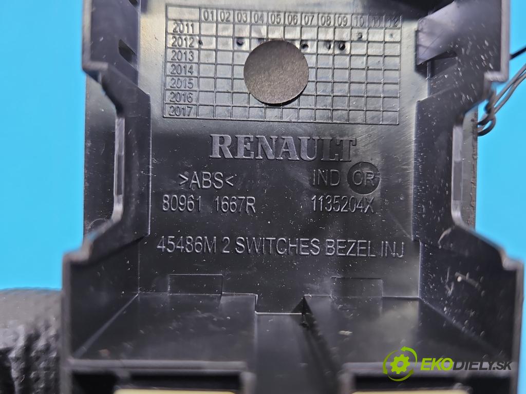 Renault Clio IV 2012-2020 1.2 16V 73 HP manual 54 kW 1149 cm3 5- prepínač okien spätných zrkadiel 809611667R