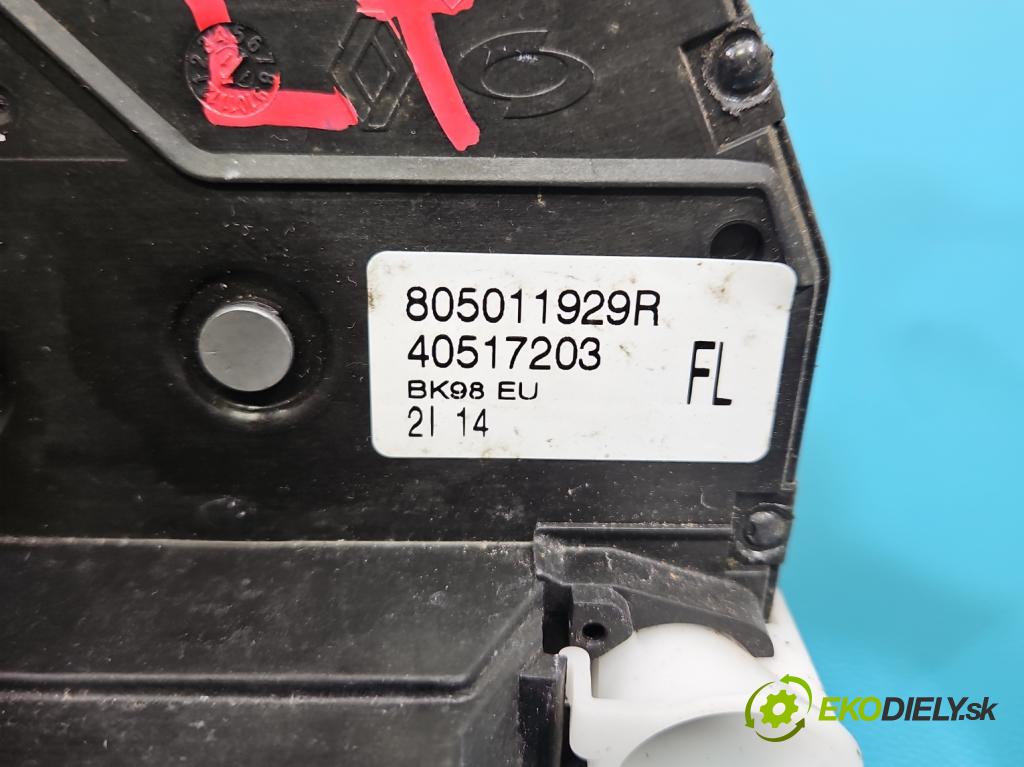 Renault Clio IV 2012-2020 1.2 16V 73 HP manual 54 kW 1149 cm3 5- zámok predné ľavý 805011929R