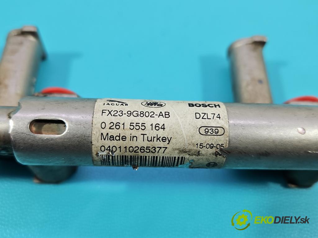 Jaguar XF II X260 2015- 3.0 V6 340KM: automatic 250 kW 2995 cm3 4- lišta vstrekovacia FX23-9G802-AB (Vstrekovacia lišta)