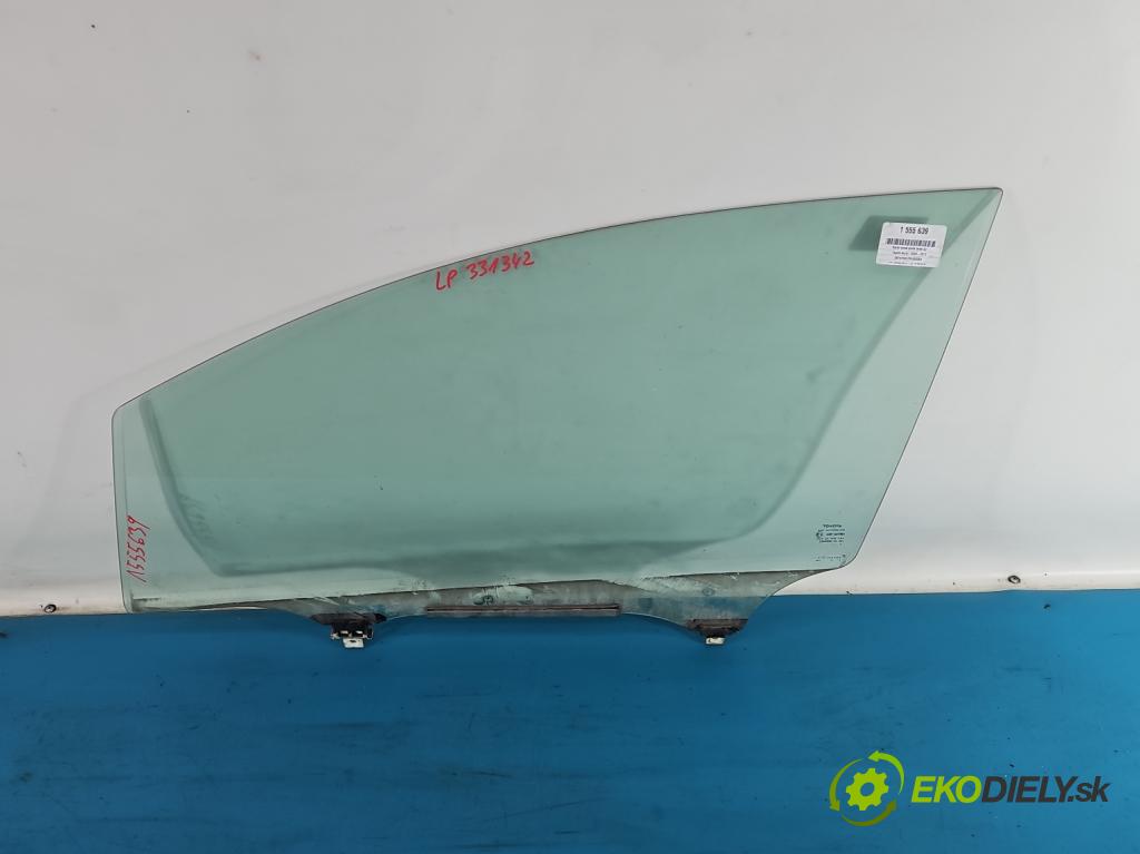 Toyota Auris I 2006-2013 2.0 D4D 126 hp manual 93 kW 1998 cm3 5- sklo dveře přední levé 