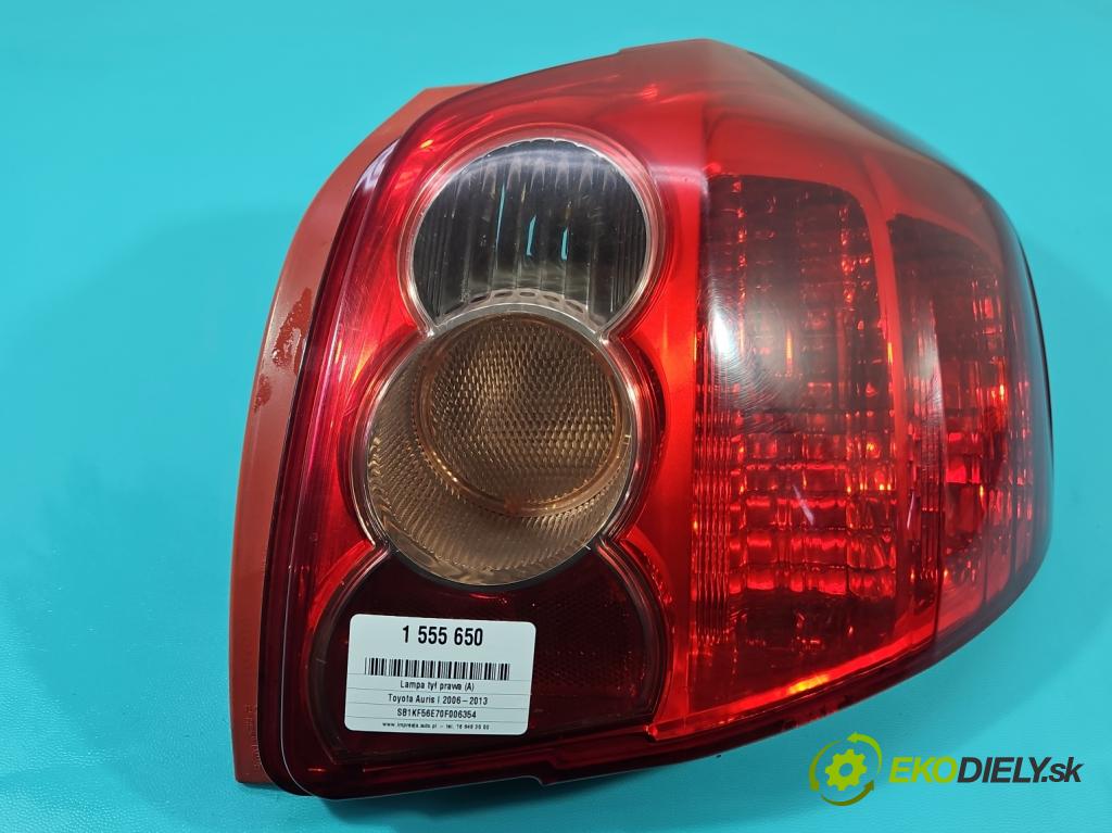 Toyota Auris I 2006-2013 2.0 D4D 126 HP manual 93 kW 1998 cm3 5- svetlo / reflektor zadné pravé  (Kľučka dverí ostatné)
