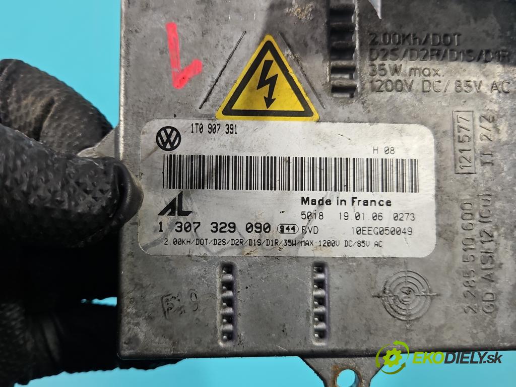 Vw Touran I 2003-2015 2.0 tdi 160 HP manual 118 kW 1968 cm3 5- střídač: xenon 1307329090 (Riadiaca jednotka xenónu)