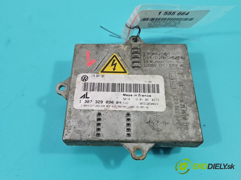Vw Touran I 2003-2015 2.0 tdi 160 HP manual 118 kW 1968 cm3 5- střídač: xenon 1307329090 (Riadiaca jednotka xenónu)