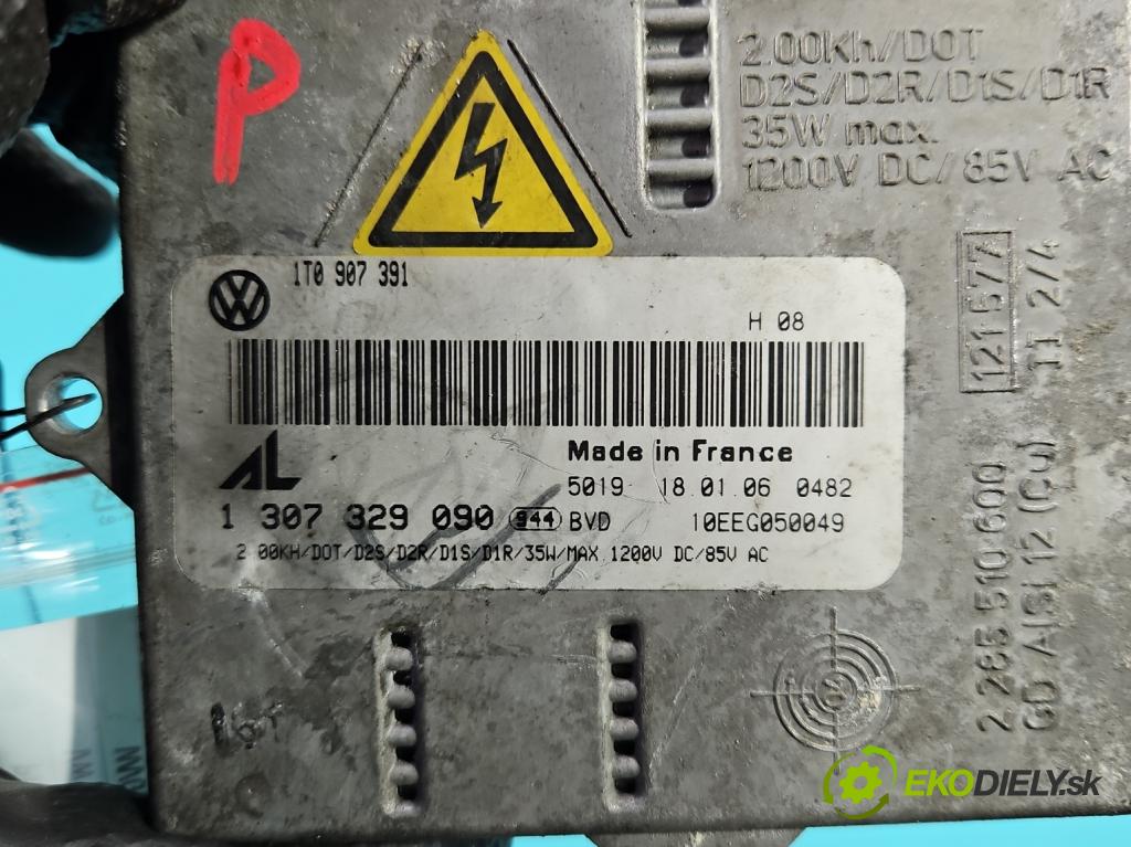 Vw Touran I 2003-2015 2.0 tdi 160 HP manual 118 kW 1968 cm3 5- střídač: xenon 1307329090 (Riadiaca jednotka xenónu)