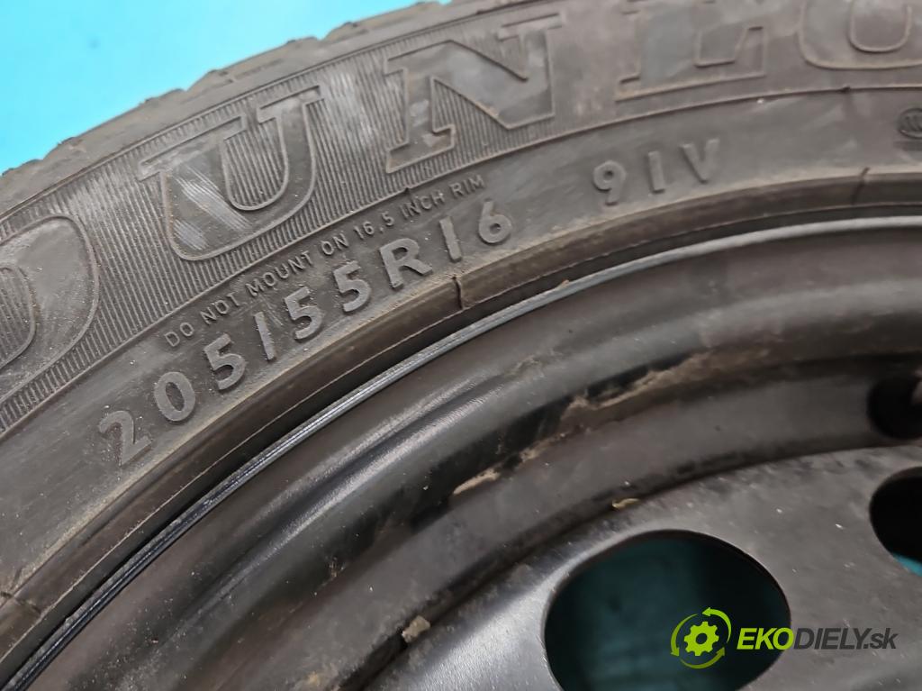 Skoda Octavia II 2004-2013 1.9 tdi 105 HP manual 77 kW 1896 cm3 5- koleso rezervne 16"