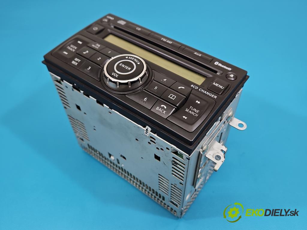 Nissan Qashqai I J10 2006-2013 1.6 16V 117 HP manual 86 kW 1598 cm3 5- Radio originál 28184JD45A