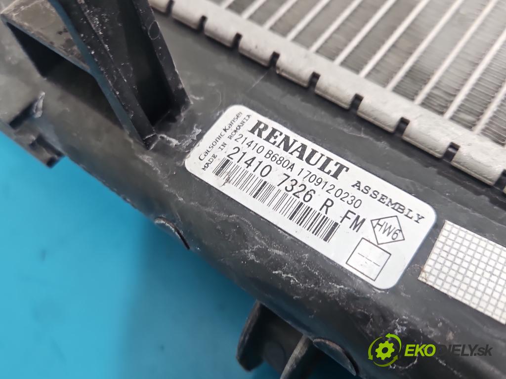 Renault Clio IV 2012-2020 1.2 16V 73 hp manual 54 kW 1149 cm3 5- Chladič vody 214107326R (Vodní chladič)