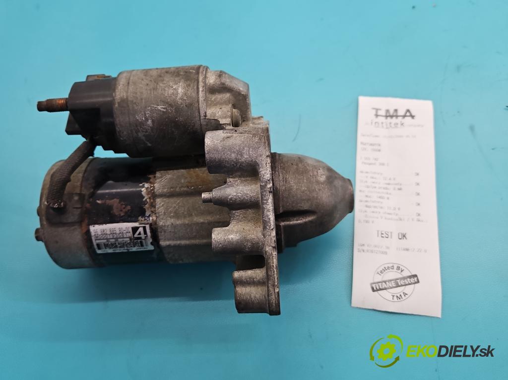 Peugeot 308 I 2007-2013 1.6 hdi 92 HP manual 68 kW 1560 cm3 5- štartér 9688268580 (Štartér)