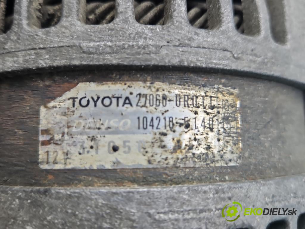 Toyota Auris I 2006-2013 2.0 D4D 126 HP manual 93 kW 1998 cm3 5- Alternator 104210-5140 (Alternátor)