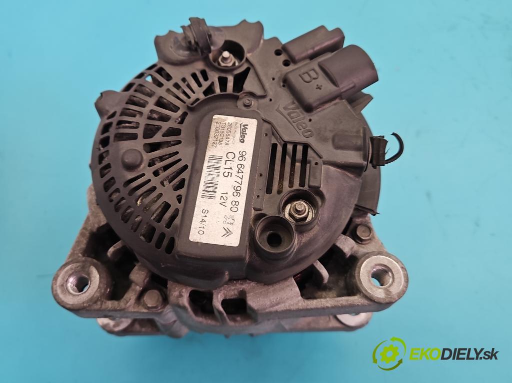 Peugeot 308 I 2007-2013 1.6 hdi 92 HP manual 68 kW 1560 cm3 5- Alternator 9664779680 (Alternátor)