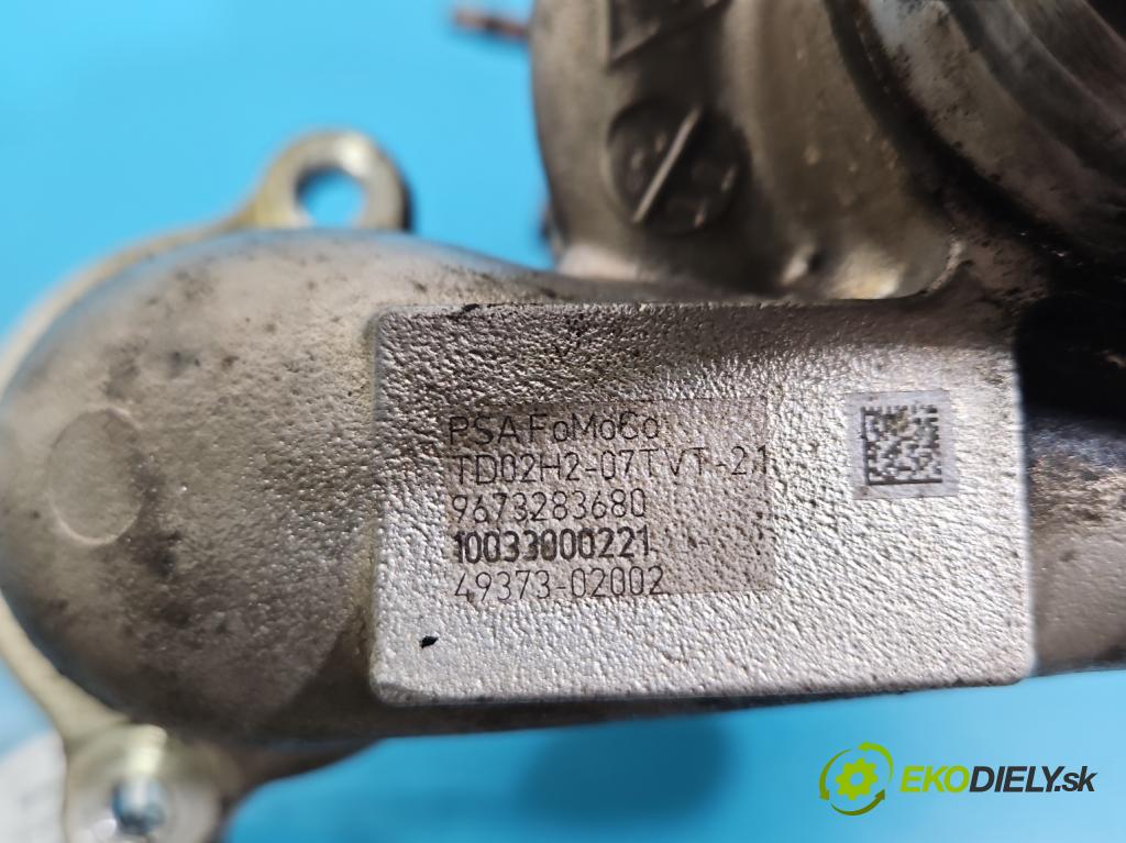 Peugeot 308 I 2007-2013 1.6 hdi 92 HP manual 68 kW 1560 cm3 5- turbodúchadlo, turbo 49373-02002 (Turbodúchadlo (kompletné))