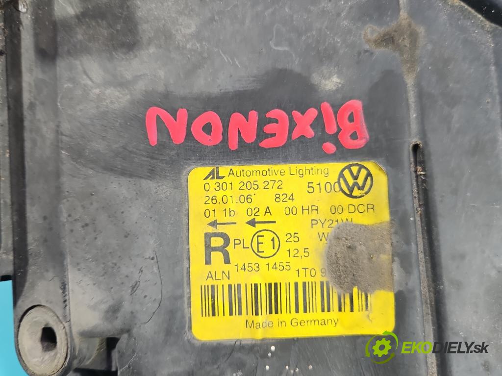 Vw Touran I 2003-2015 2.0 tdi 160 hp manual 118 kW 1968 cm3 5- světlo pravý 0301205272 (Pravé přední světlo)