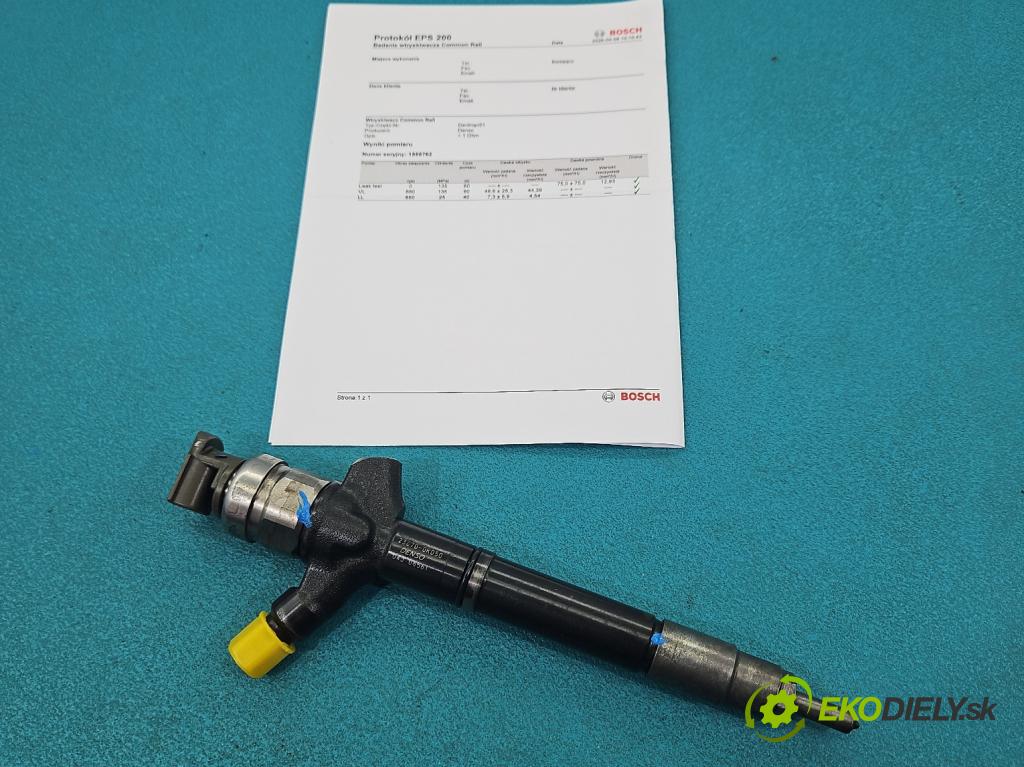 Toyota Auris I 2006-2013 2.0 D4D 126 hp manual 93 kW 1998 cm3 5- vstřikovač 23670-0R050 (Vstřikovač paliva)