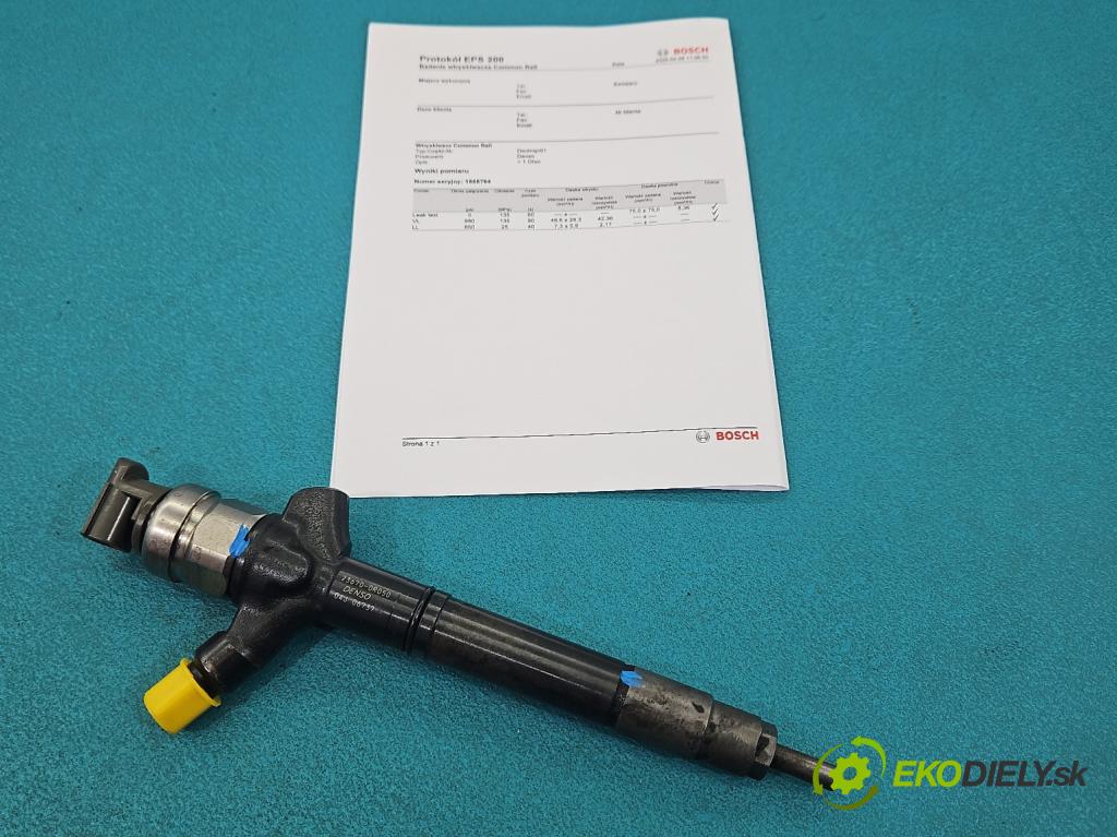 Toyota Auris I 2006-2013 2.0 D4D 126 hp manual 93 kW 1998 cm3 5- vstřikovač 23670-0R050 (Vstřikovač paliva)