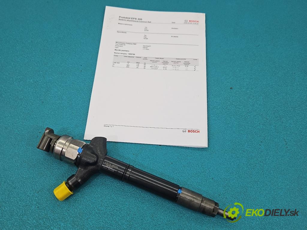 Toyota Auris I 2006-2013 2.0 D4D 126 hp manual 93 kW 1998 cm3 5- vstřikovač 23670-0R050 (Vstřikovač paliva)