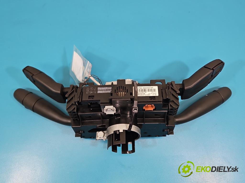 Peugeot 308 I 2007-2013 1.6 hdi 92 HP manual 68 kW 1560 cm3 5- prepínač komplex: 96643947XT (Prepínacie páčky pod volantom)