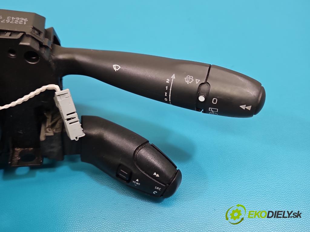 Peugeot 308 I 2007-2013 1.6 hdi 92 HP manual 68 kW 1560 cm3 5- prepínač komplex: 96643947XT (Prepínacie páčky pod volantom)