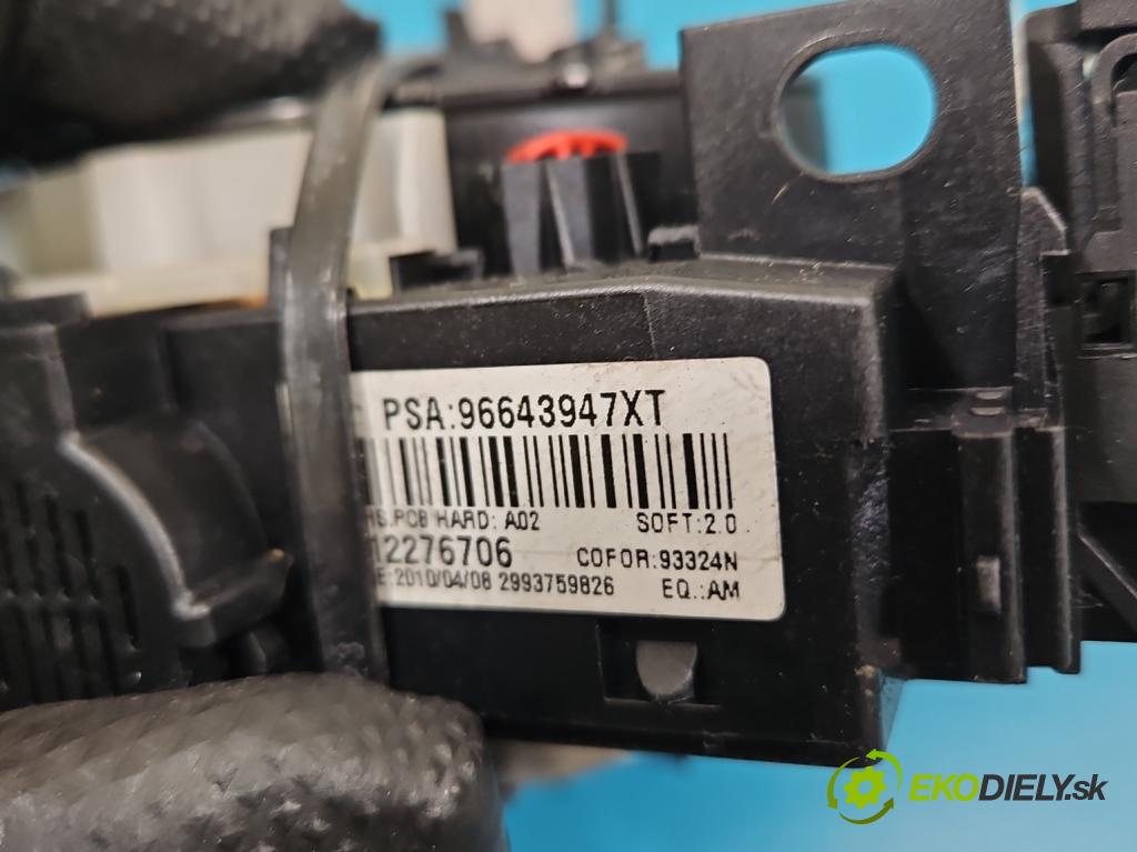 Peugeot 308 I 2007-2013 1.6 hdi 92 HP manual 68 kW 1560 cm3 5- prepínač komplex: 96643947XT (Prepínacie páčky pod volantom)