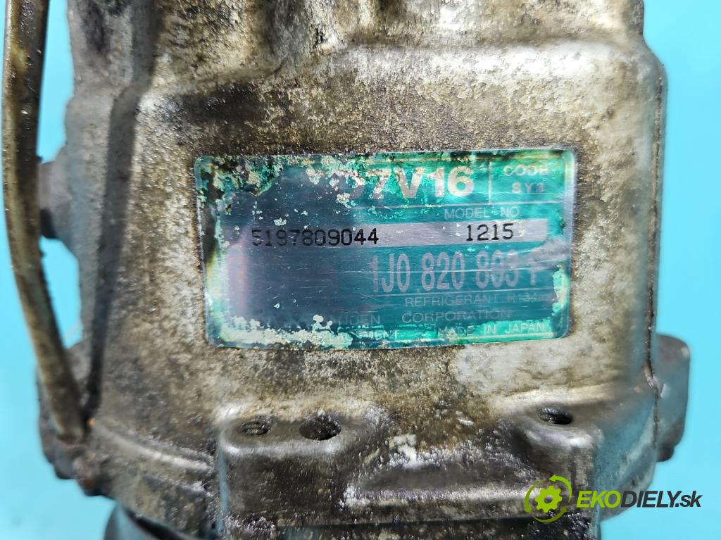 Seat Toledo II 1998-2004 1.9 tdi 110 hp manual 81 kW 1896 cm3 4- Kompresor: klíma 1J0820803F (Kompresor klimatizace)