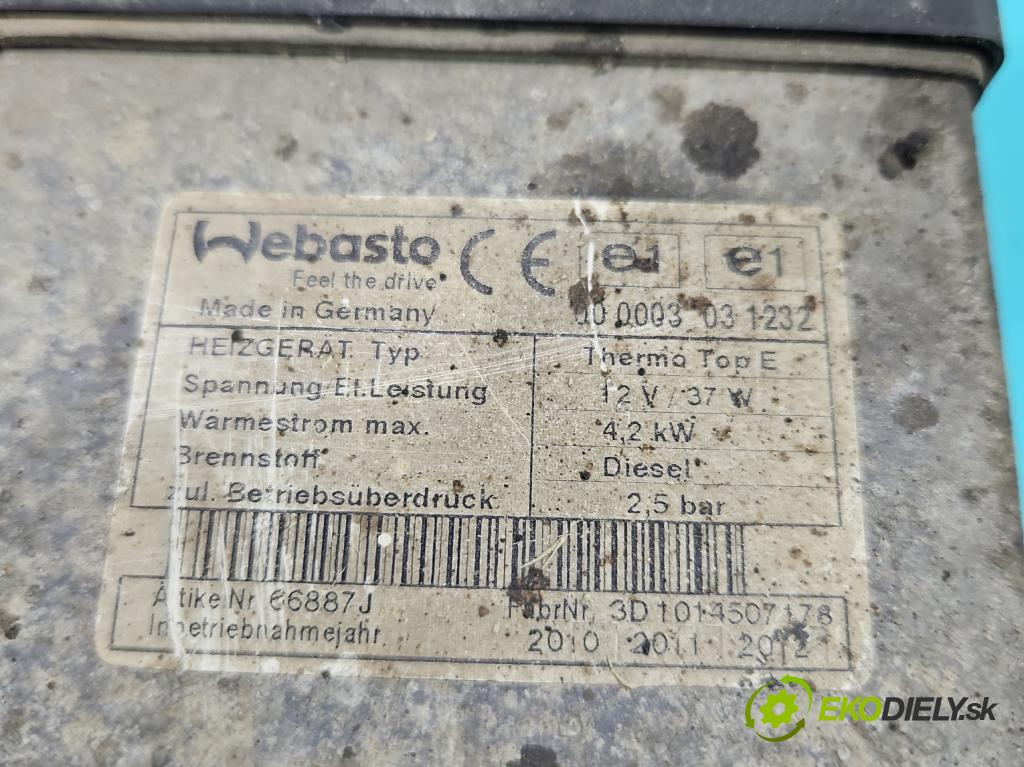 Toyota Auris I 2006-2013 2.0 D4D 126 HP manual 93 kW 1998 cm3 5- Webasto 66724C (Webasto (nezávislé kúrenie))