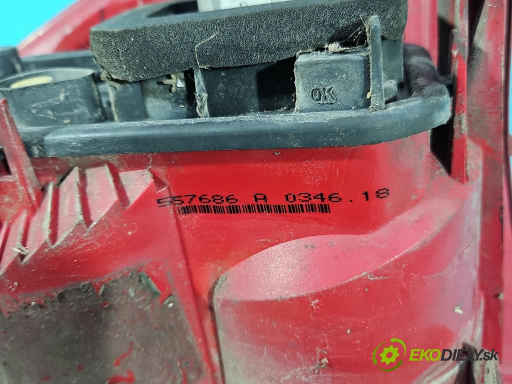 Peugeot 307 1.6 hdi 109 HP manual 80 kW 1560 cm3 5- svetlo / reflektor zadné ľavé 557686A (Kľučka dverí ostatné)