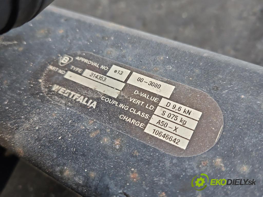 Opel Astra IV 2009-2015 1.7 cdti 125 HP manual 92 kW 1686 cm3 5- Hák: vlečení:  (Ťažné zariadenie)